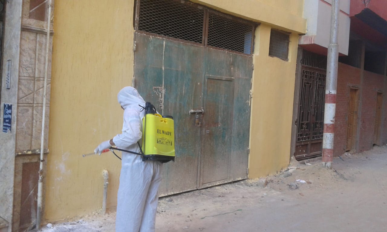 رش وتطهير الشوارع والمنازل بالبحيرة (7)