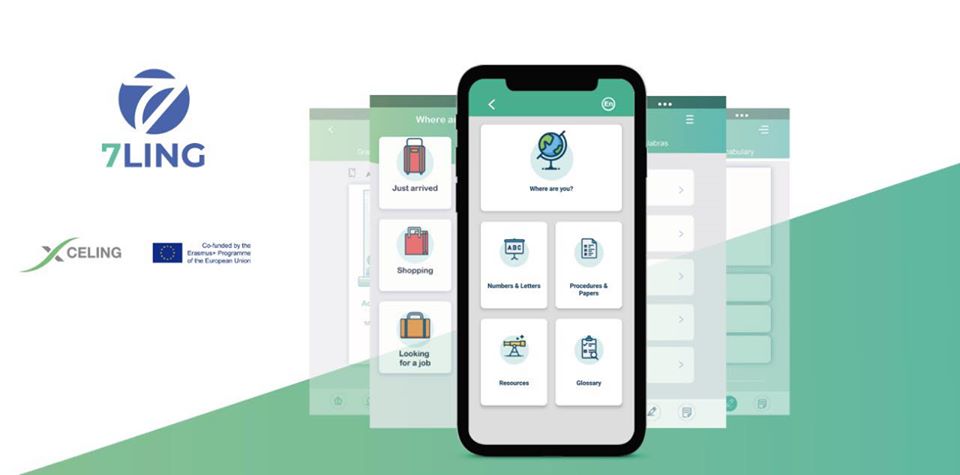 التطبيق (7ling سبع لغات) لمساعدة اللاجئين العرب