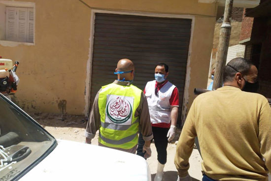 صحة مطروح تعقم مواقع حالة الإصابة بفيروس كورونا (1)