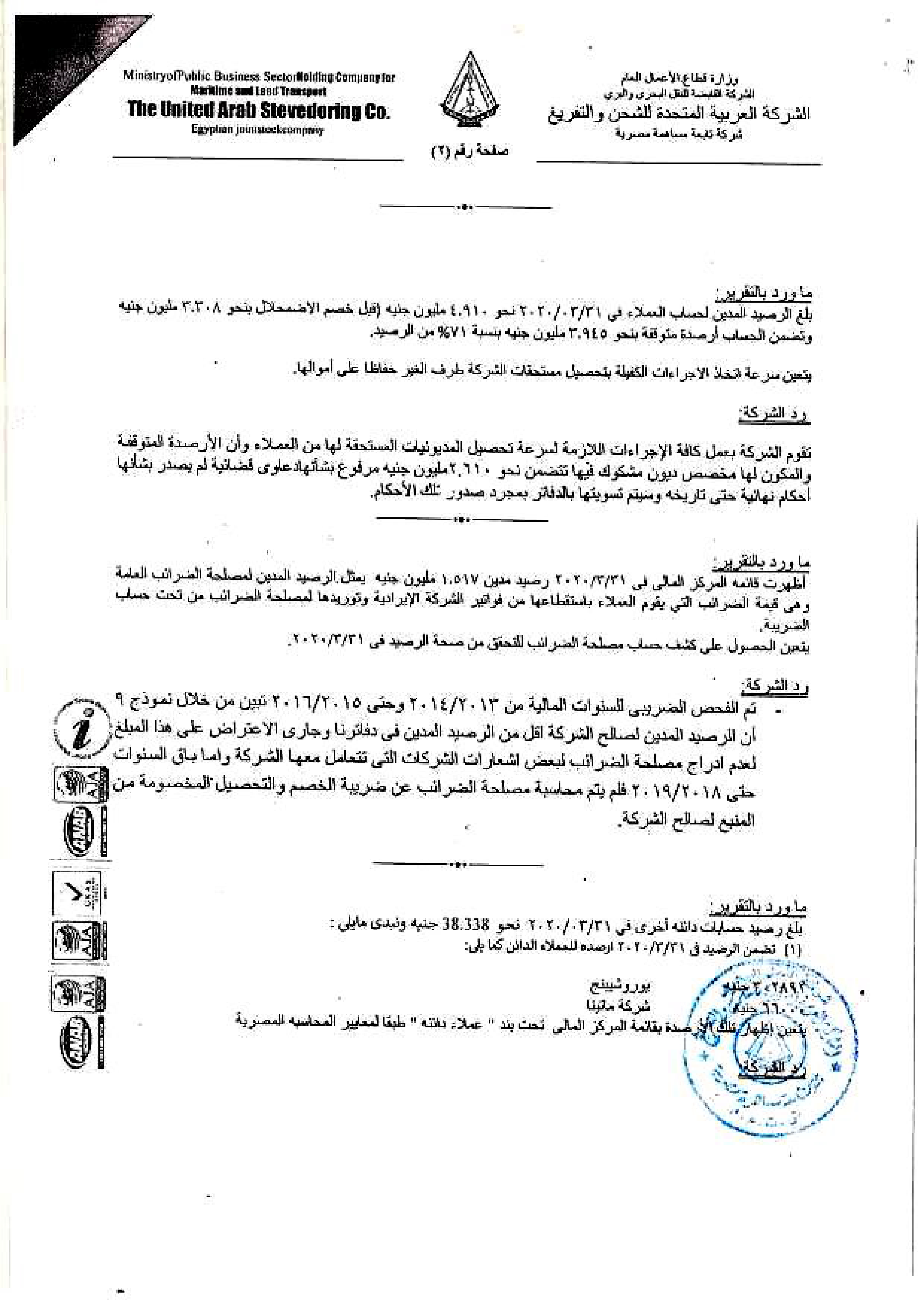 العربية المتحدة للشحن شراء معدات بـ12.7 مليون جنيه لتحديث الشركة وتجاوز الخسائر (2)