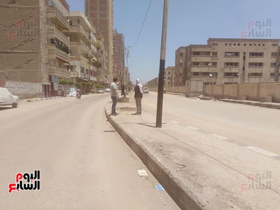 تطوير طريق نادى الشرطة بالمحلة ورفع تراكمات القمامة (5)
