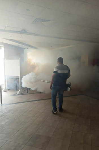 وحدة تعقيم ذكية بنقابة الصحفيين (13)