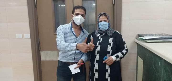 إحدى المتعافيات