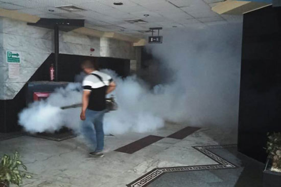 وحدة تعقيم ذكية بنقابة الصحفيين (6)