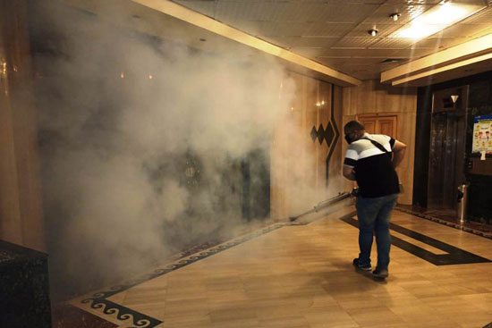 وحدة تعقيم ذكية بنقابة الصحفيين (4)