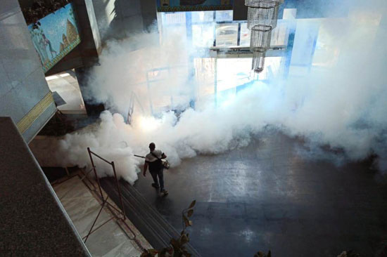 وحدة تعقيم ذكية بنقابة الصحفيين (8)