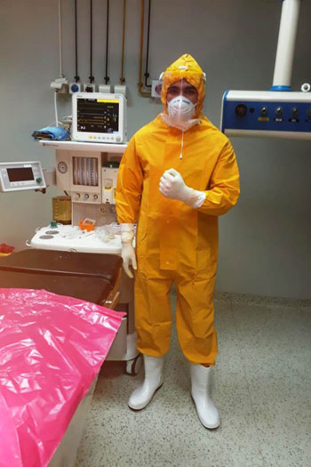 إجراء عمليتين قيصريتين لسيدتين مصابتين بكورونا (5)