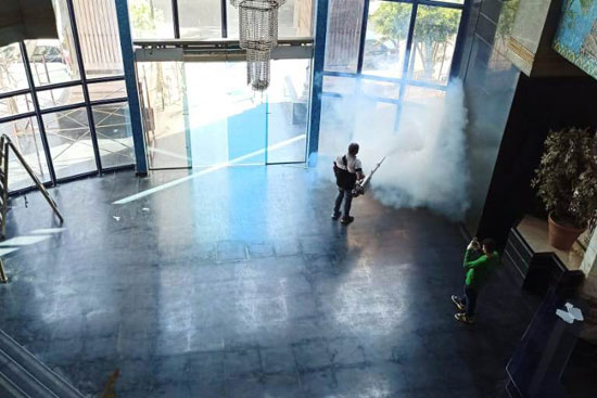 وحدة تعقيم ذكية بنقابة الصحفيين (12)