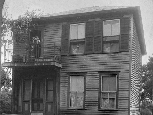 مسقط رأس وليام ماكينلي في نايلز بولاية أوهايو كما ظهر في عام 1902 م.