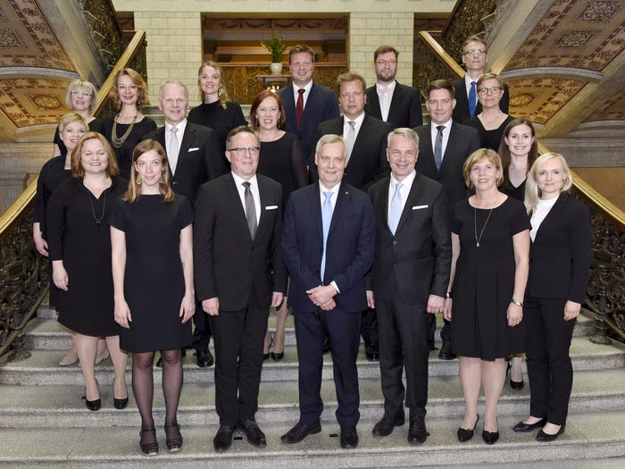 وزراء الحكومة الفنلندية