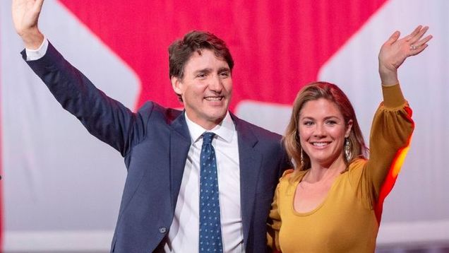 رئيس الوزراء الكندى وزوجته