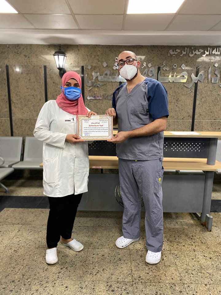 تكريم أعضاء الفريق الطبي بمستشفى الحجر الصحي بقها 7