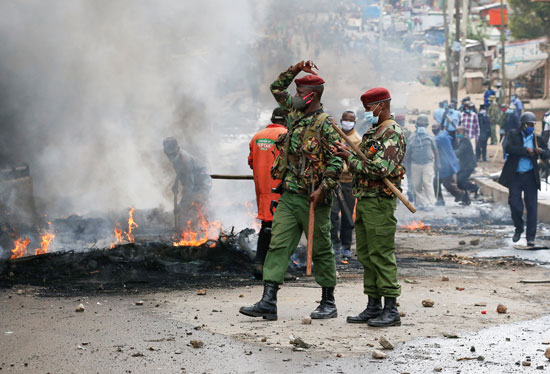 احتجاجات فى كينيا ضد الحظر