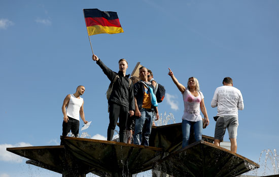متظاهرون فى ألمانيا