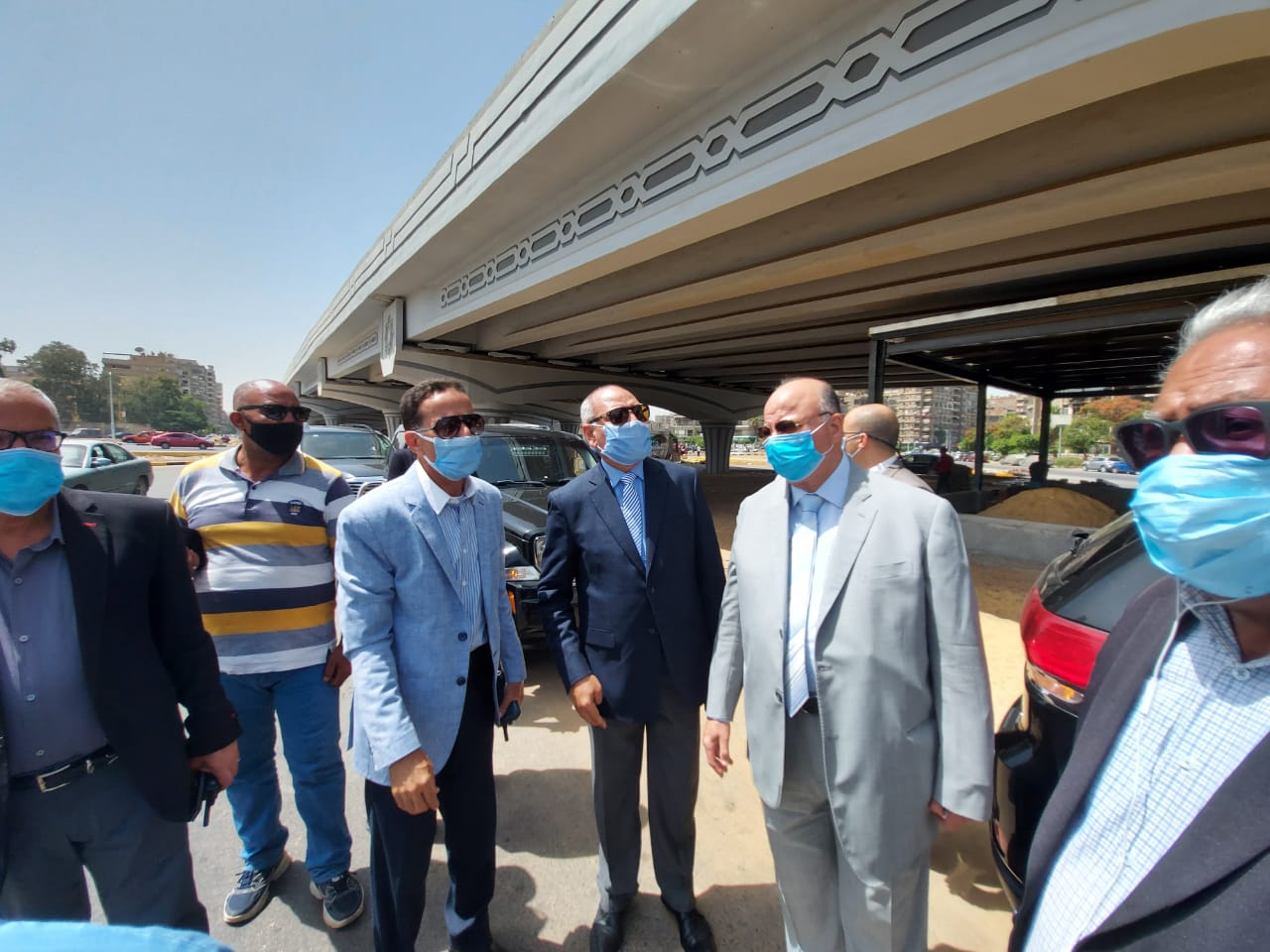 محافظ القاهرة يتفقد المحاور المرورية الجديدة  (2)