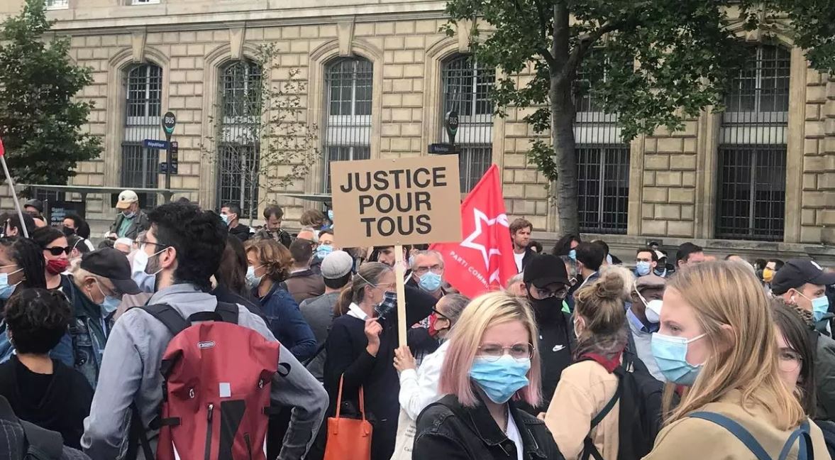 مظاهرات في باريس لتكريم جورج فلويد ‏ (2)