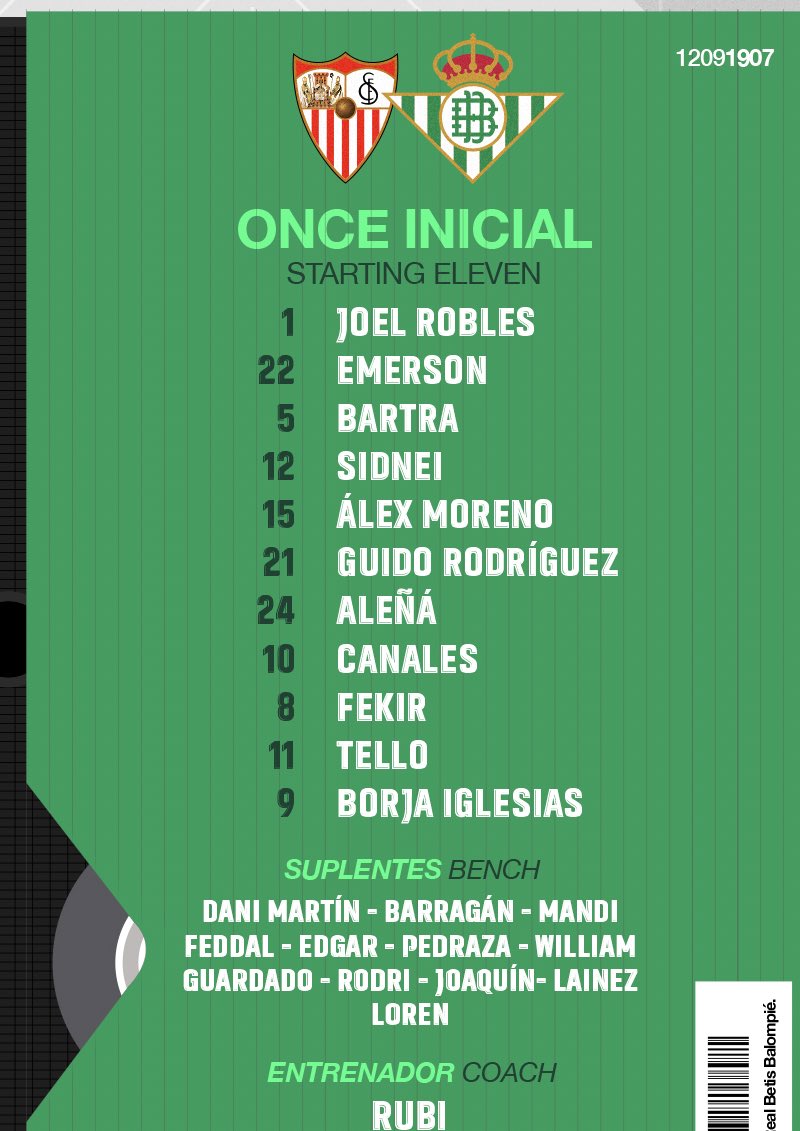 تشكيل ريال بيتيس