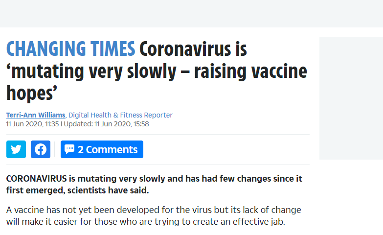 فيروس كورونا لا يتغير