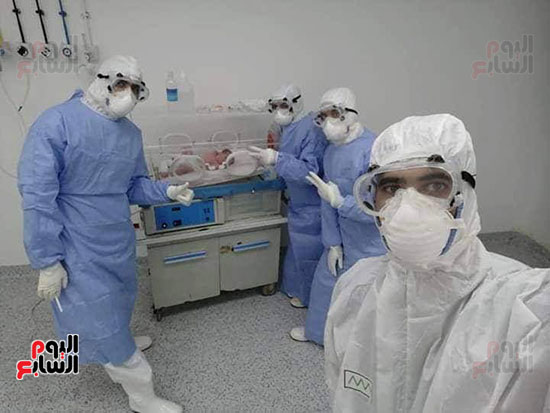 مستشفيات العزل تستقبل مواليد لأمهات مصابات بفيروس كورونا (10)