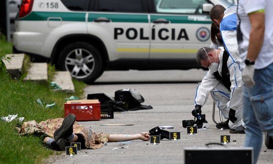 جثمان منفذ الهجوم جثمان منفذ الهجوم