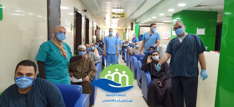 خروج 18 حالة من مستشفى إسنا للحجر الصحى بعد شفاؤهم  (3)