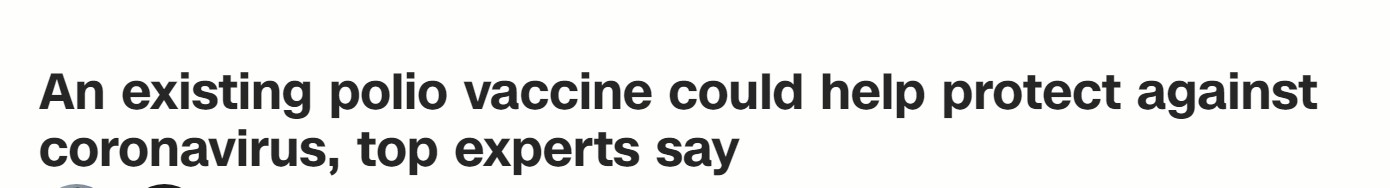 لقاح شلل الأطفال وكورونا