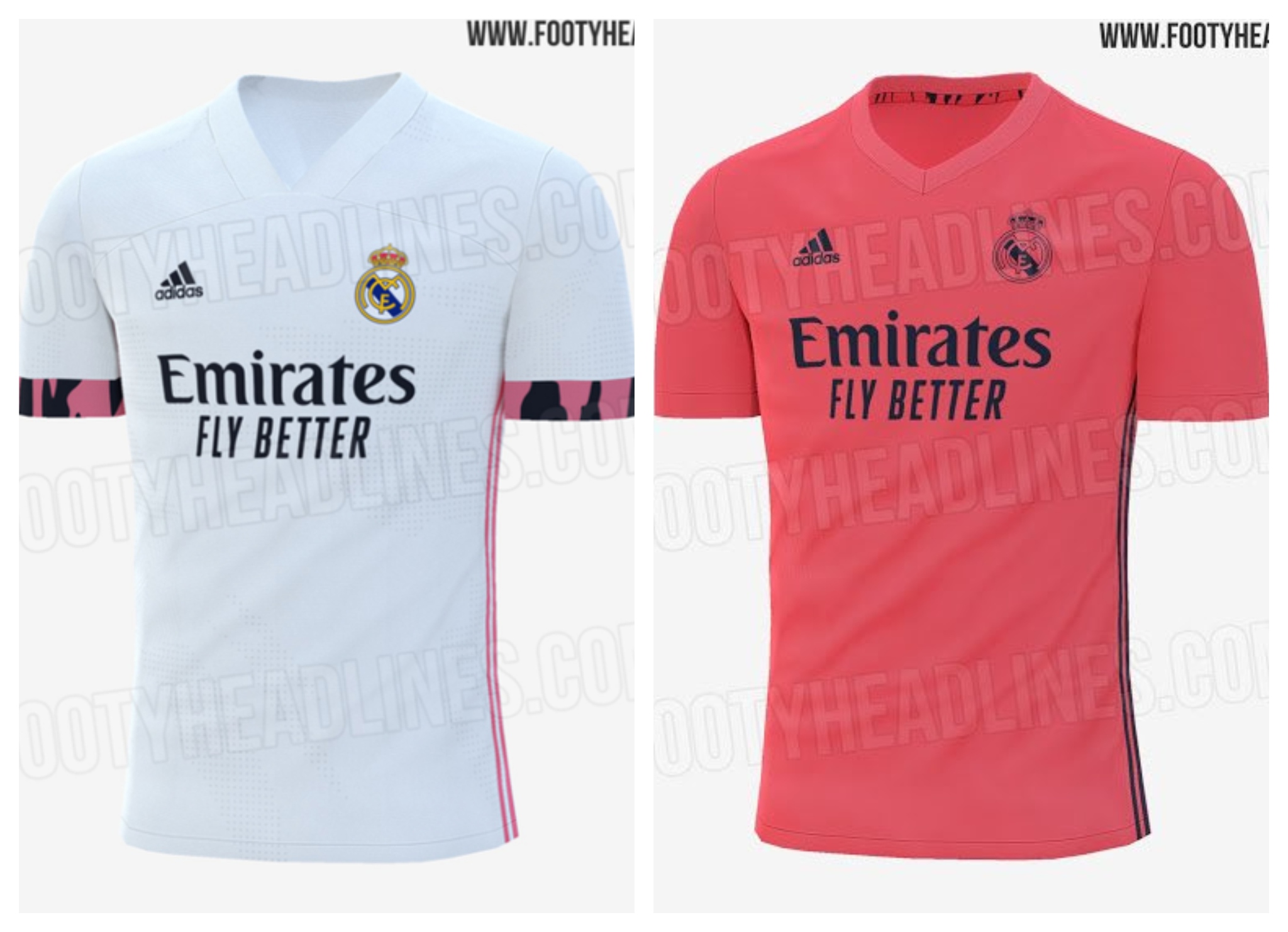 القميص الأول والثاني لريال مدريد