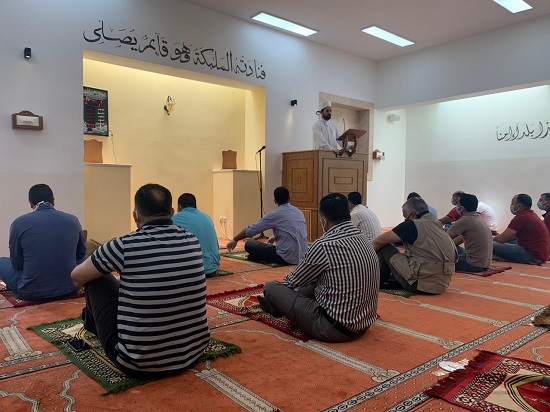 العاهل الأردنى يؤدى صلاة الجمعة