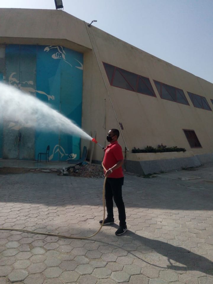 تعقيم النادي الاهلى تعقيم النادي الاهلى