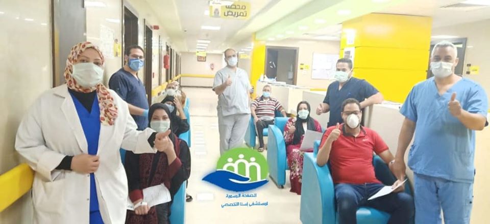 مستشفى إسنا للحجر تعلن خروج 9 حالات عقب شفاؤهم من فيروس كورونا (3)