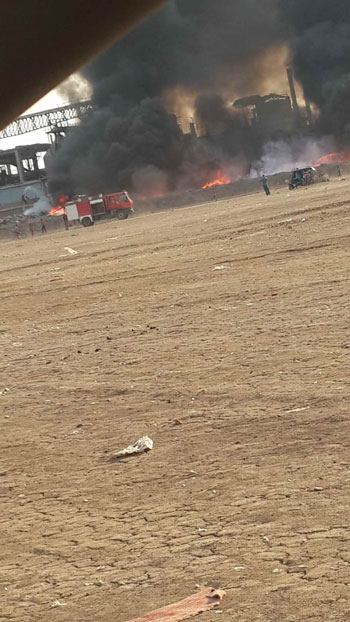 حريق هائل فى مقلب قمامة (7)