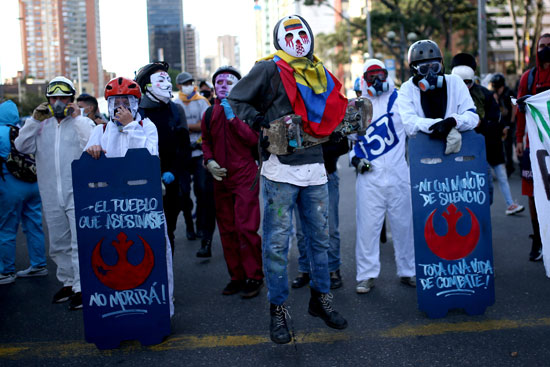 احتجاجات فى كولومبيا للمطالبة بالمساواة العرقية