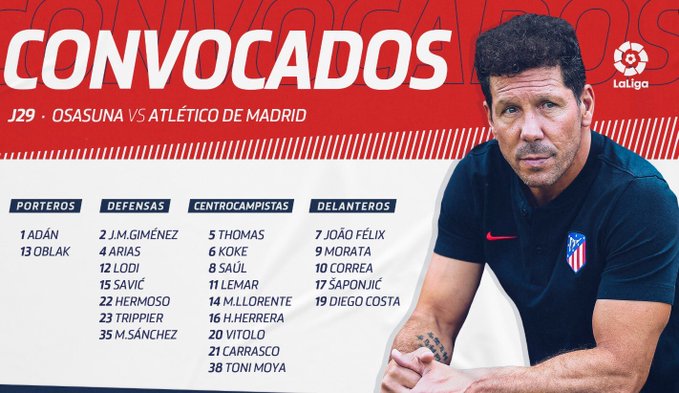 قائمة أتلتيكو مدريد قائمة أتلتيكو مدريد