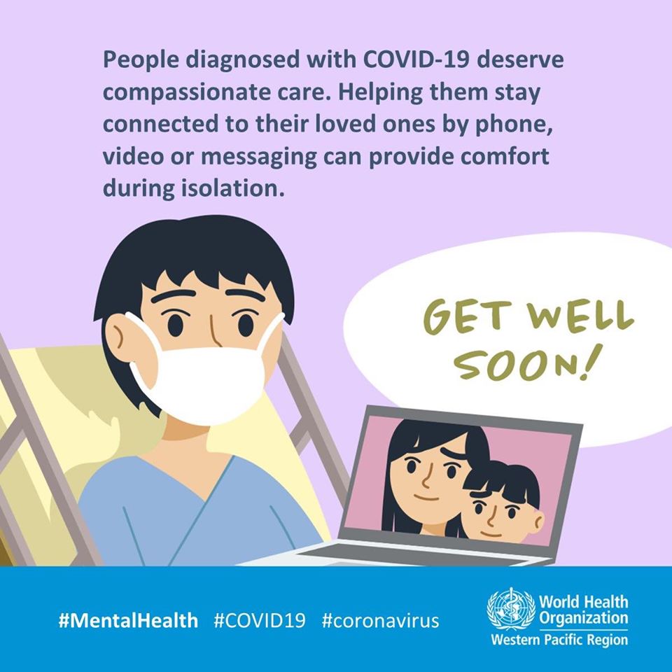 الاشخاص المصابين ومعزولين فى المنزل مذا تقدم لهم ؟