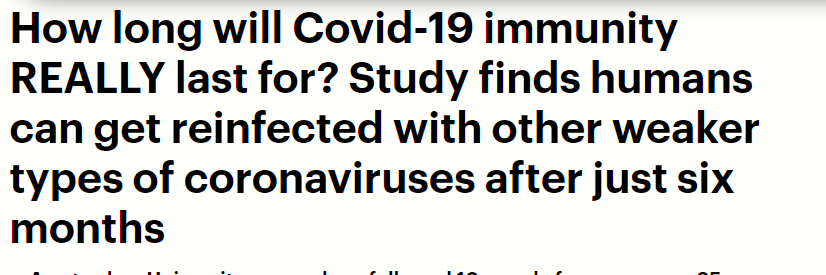 عودة فيروس كوورنا بعد 6 أشهر عودة فيروس كوورنا بعد 6 أشهر