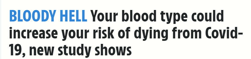 فصيلة الدم ووفيات كورونا