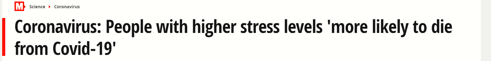 تأثير التوتر والضغط على مرضى كورونا