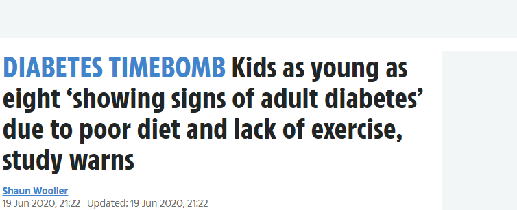 اطفال ما قبل الاصابة بالسكر