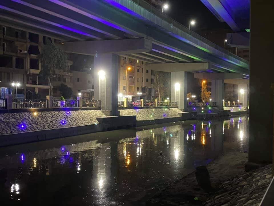 شاهد.. كورنيش ترعة المريوطية ليلا فى الجيزة بعد التطوير اليوم السابع