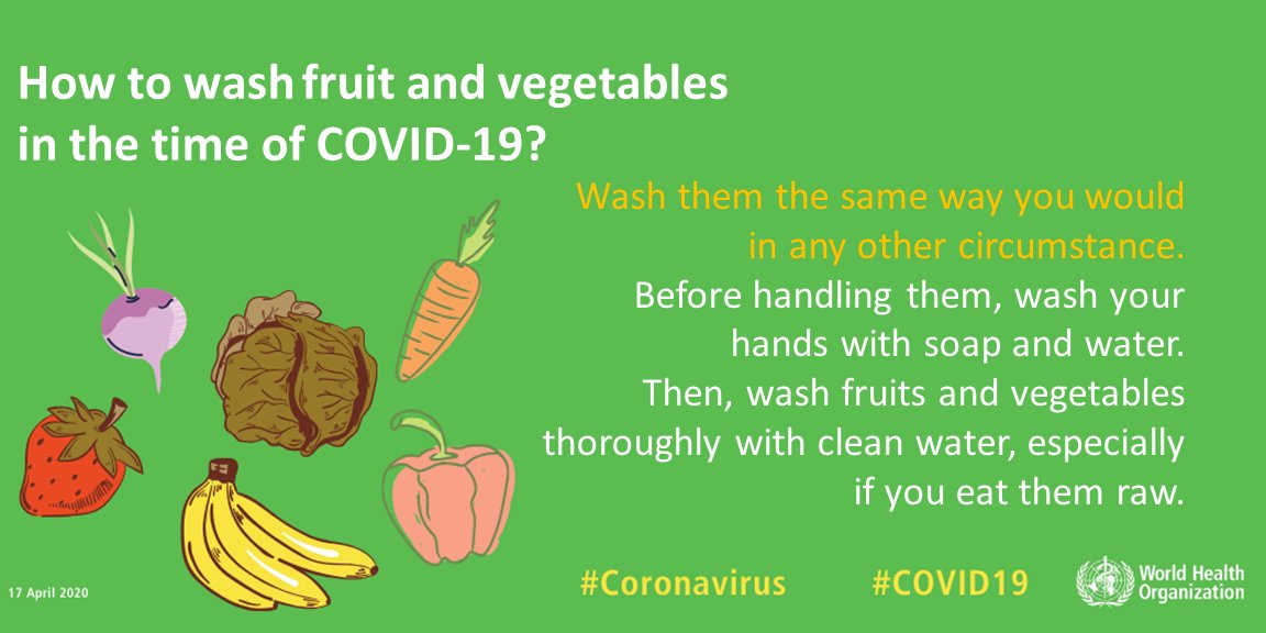 كيف اغسل الخضروات والفواكه فى ظل انتشار فيروس كورونا