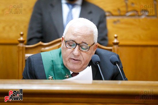 رئيس المحكمة أثناء قراءة منطوق الحكم