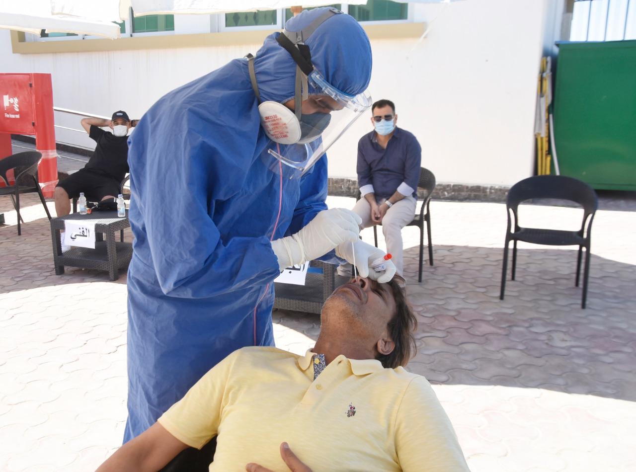 المسحة الطبية للاعبي زعيم الثغر المسحة الطبية للاعبي زعيم الثغر