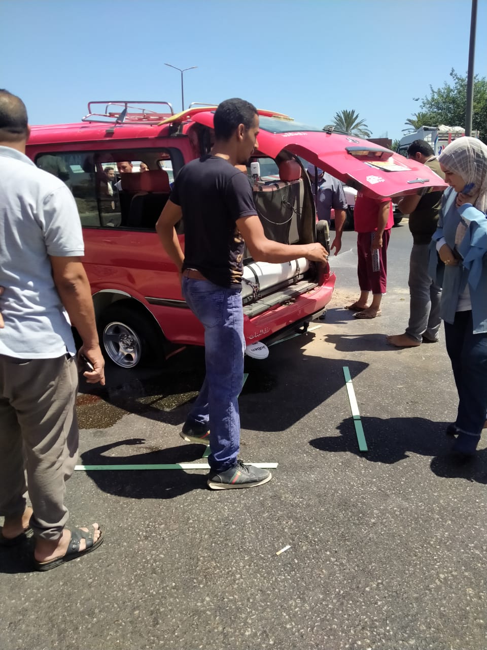  حاد ث تصادم بقرية شبرا هارس (1)