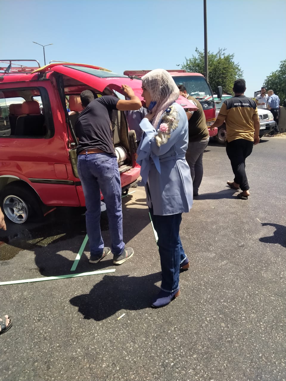  حاد ث تصادم بقرية شبرا هارس (4)