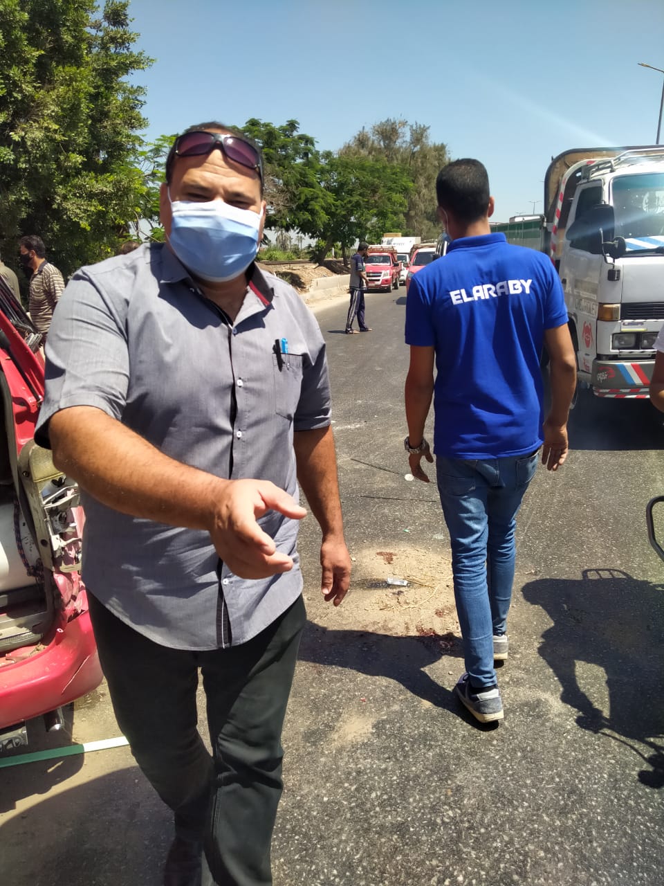  حاد ث تصادم بقرية شبرا هارس (7)