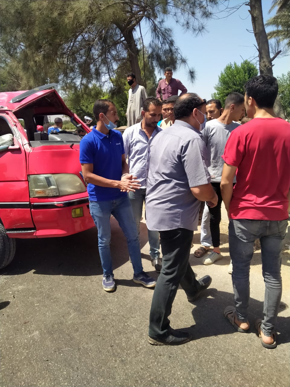  حاد ث تصادم بقرية شبرا هارس (12)