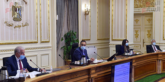 مصطفى مدبولي، رئيس مجلس الوزراء، اجتماعاً عبر تقنية الفيديو كونفرانس (2)