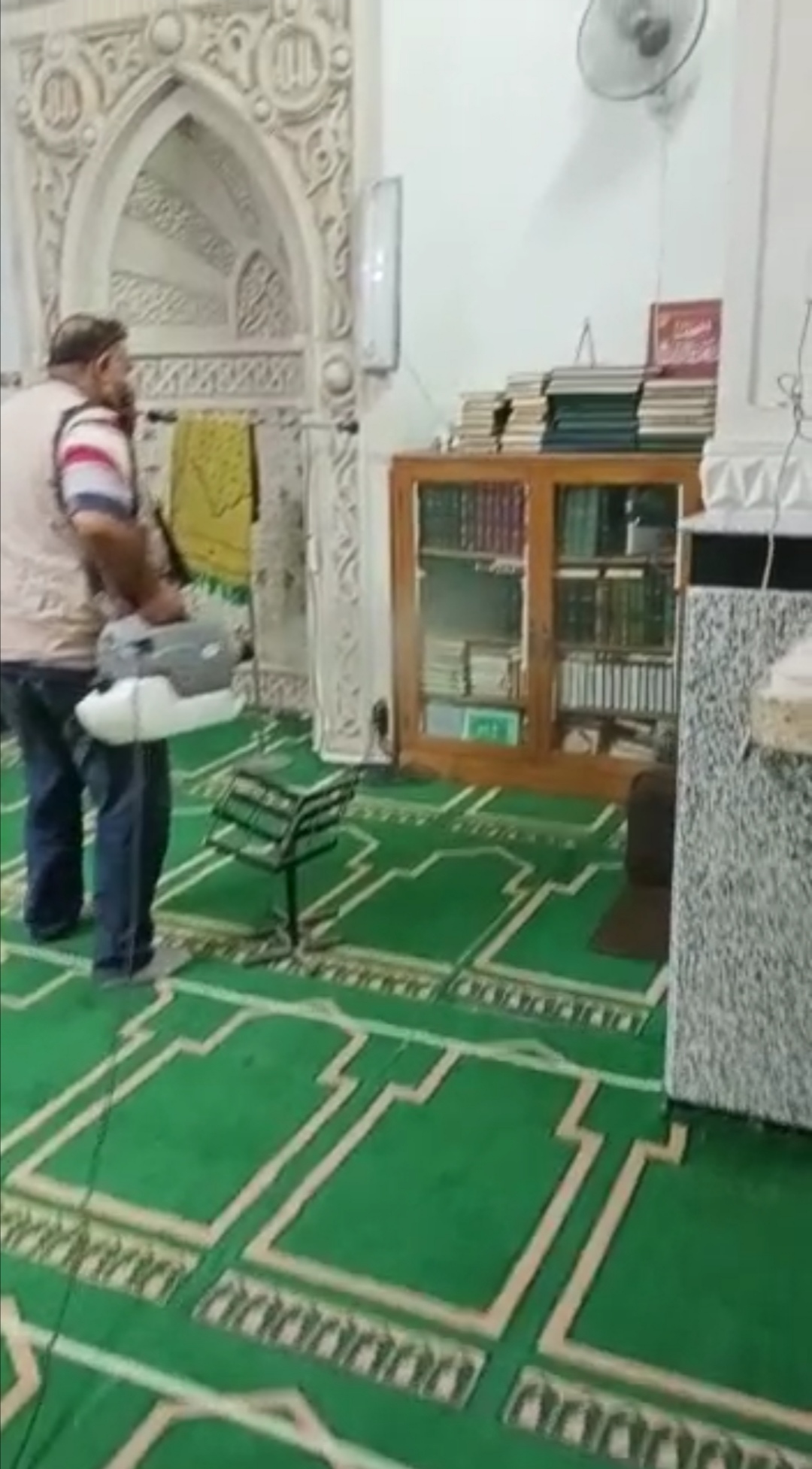 محافظة الجيزة تبدأ تعقيم المساجد تمهيدا لفتحها السبت (2)