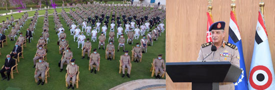 وزير الدفاع يشهد تخريج دورات جديدة من أكاديمية ناصر وكلية القادة (1)