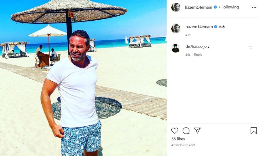 بصورة جديدة على البحر حازم إمام يستمتع بإجازته قبل عودة النشاط الرياضى اليوم السابع